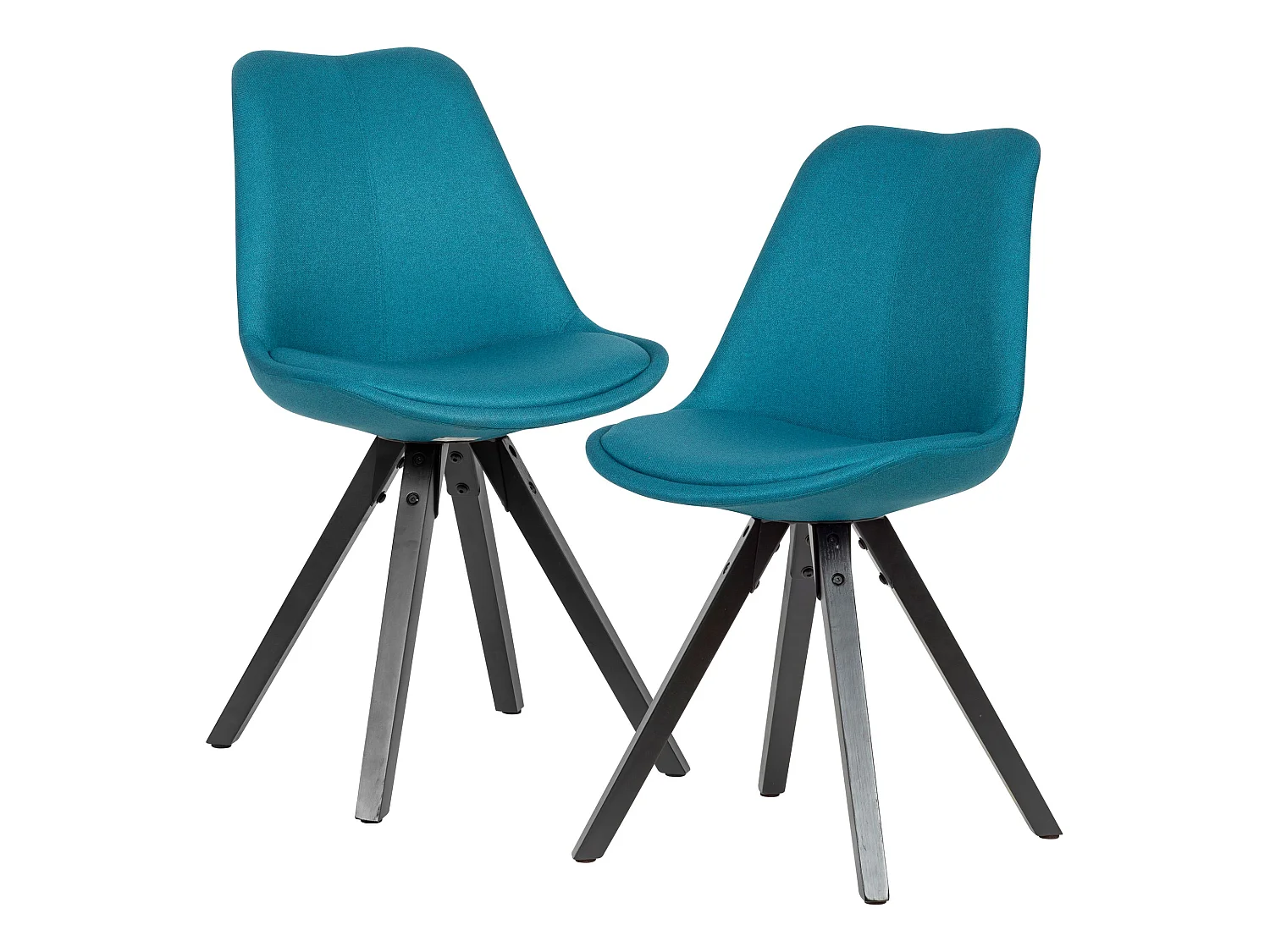 Chaise de Salle à Manger Lot de 2 Scandinave Chaise de Cuisine Tissu