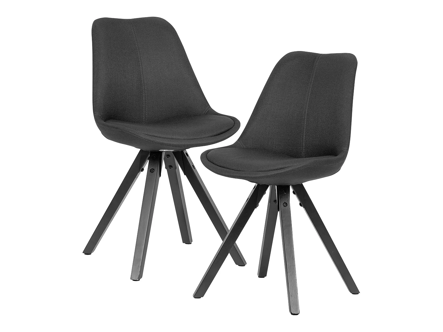 Chaise de Salle à Manger Lot de 2 Scandinave Chaise de Cuisine Tissu