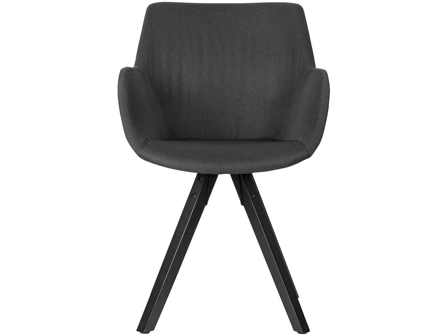 Sedia da Cucina Set di 2 Tessuto e Legno Sedie per Sala da Pranzo 100 kg