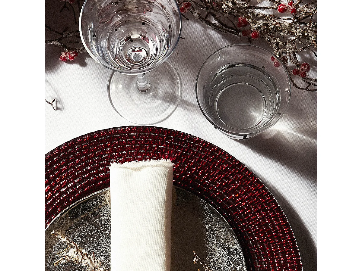 Verres à Eau Pois - Transparent