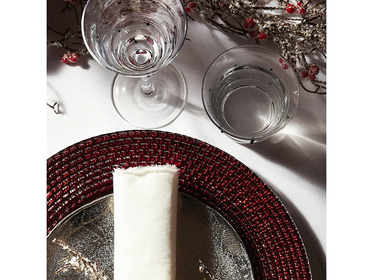 Verres à Eau Pois - Transparent