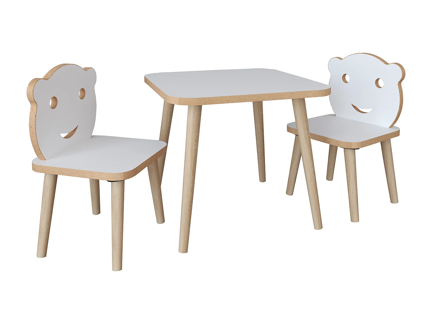 3tlg. Sitzgruppe Kinder Kindermöbel Tisch Stuhl