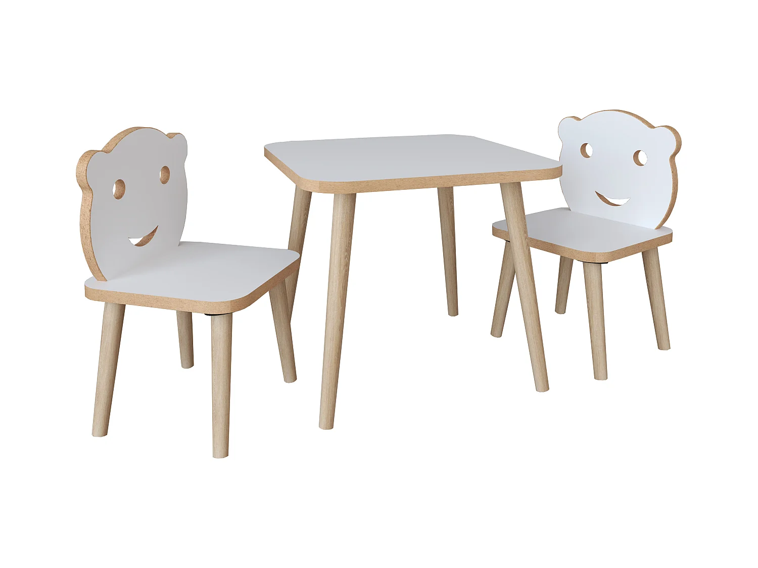 Mesa auxiliar y mesa de centro LiLuLa Blanco AL. 52 x AN. 110 x P. 50 cm