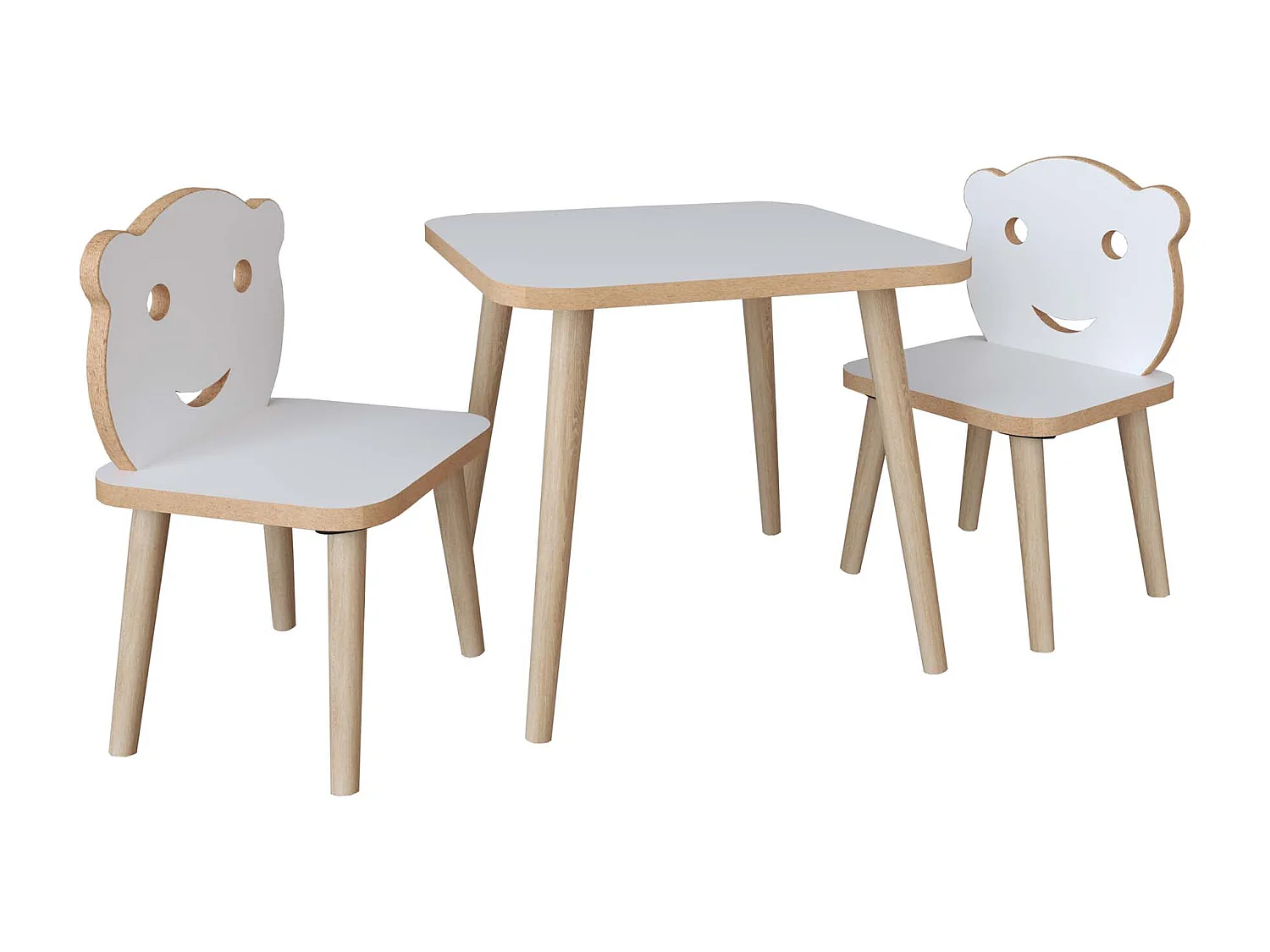 3tlg. Sitzgruppe Kinder Kindermöbel Tisch Stuhl