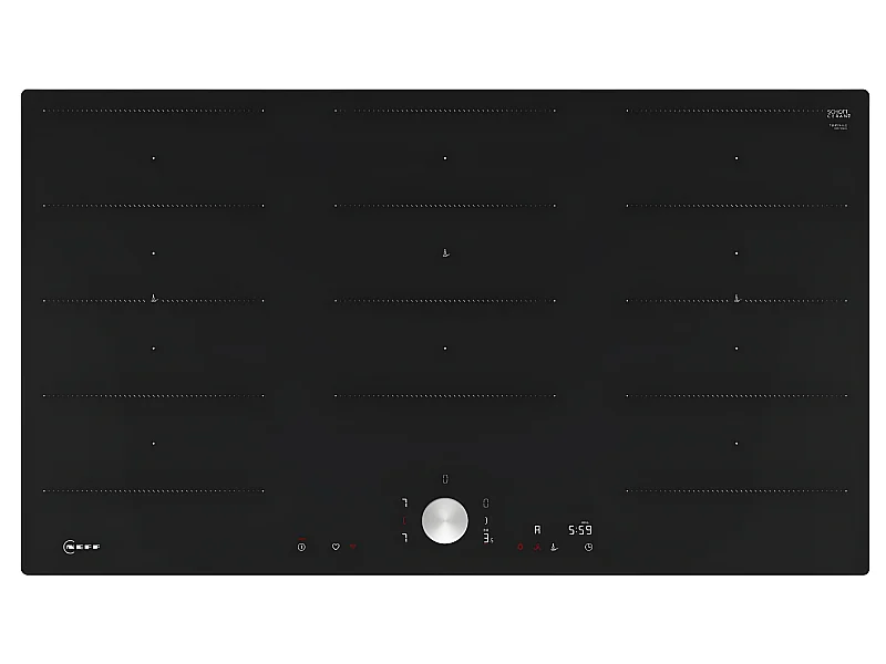 Neff Table de cuisson induction 90cm 5 feux 1100w noir - T69PTX4L0