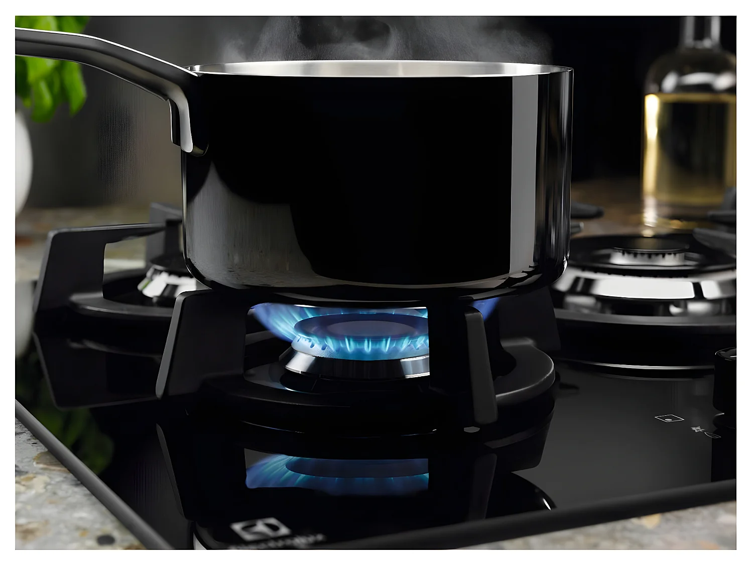 Electrolux Table de cuisson gaz 75cm 5 feux noir - EGG75372K