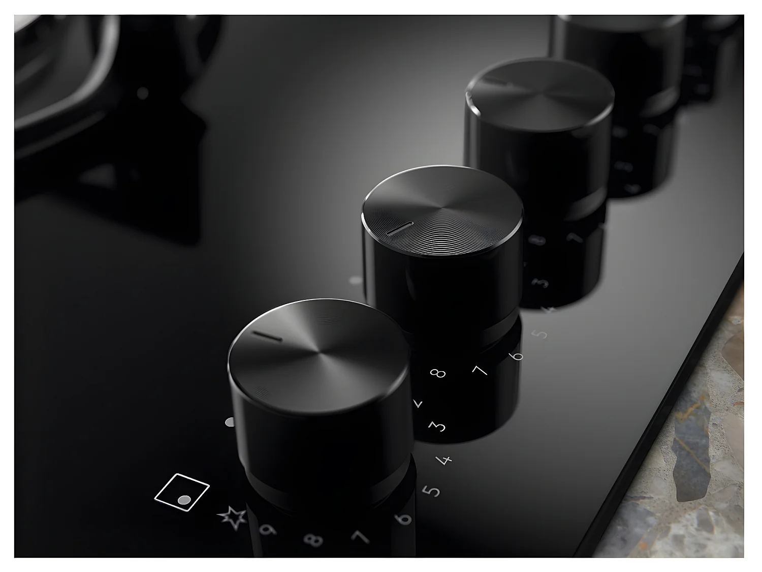 Electrolux Table de cuisson gaz 75cm 5 feux noir - EGG75372K