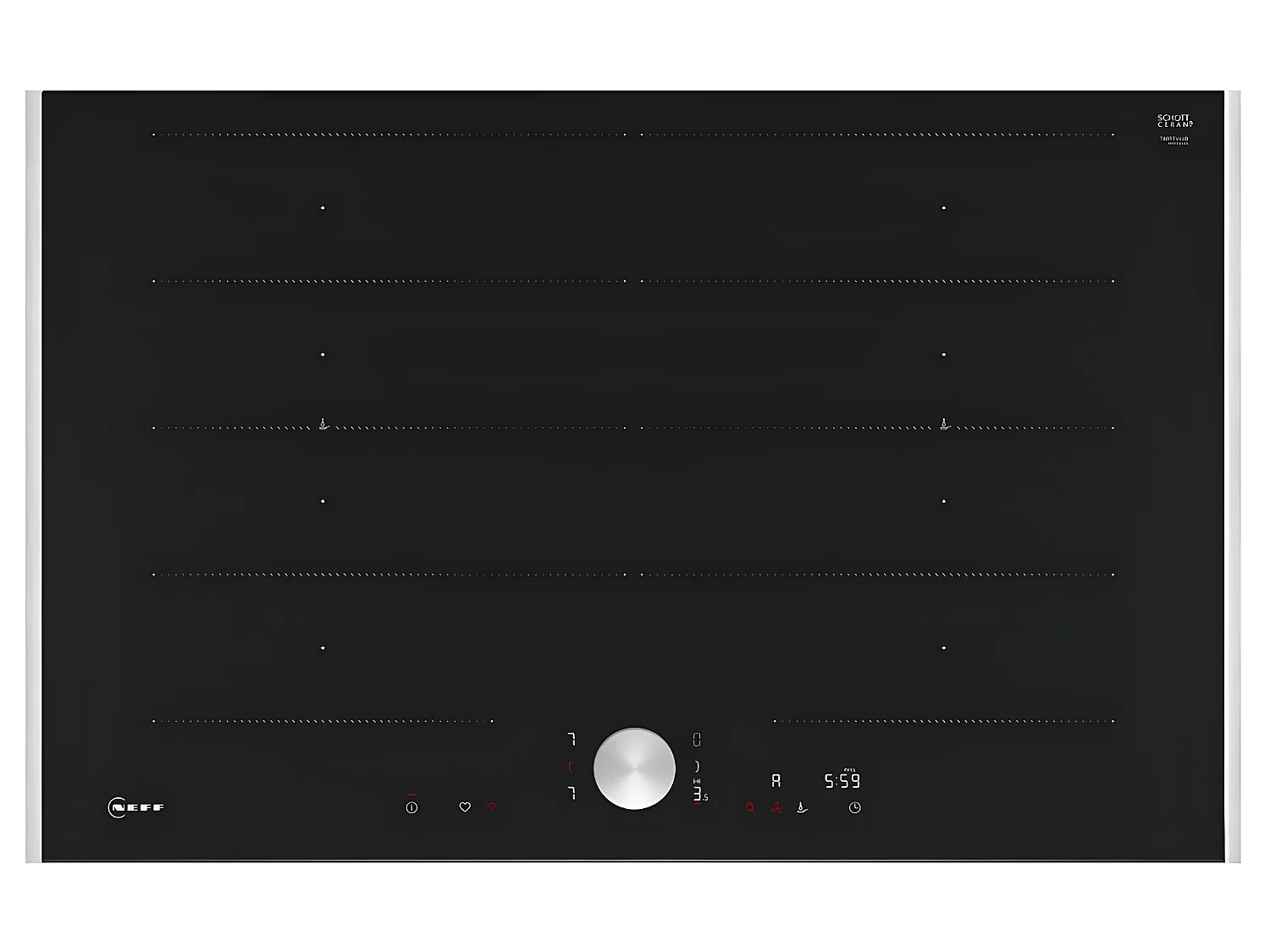 Neff Table de cuisson induction 83cm 4 feux 7400w noir - T68TTY4L0