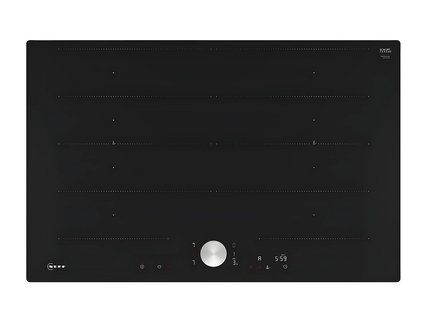 Neff Table de cuisson induction 80cm 4 feux 7400w noir - T68PTY4L0