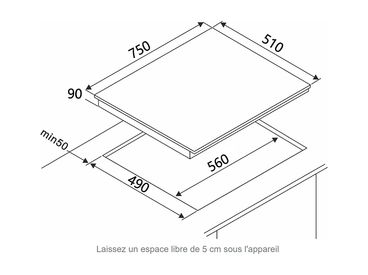 Table de cuisson gaz FAGOR FAG6650X