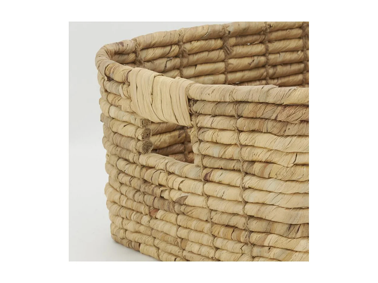Corbeilles de rangement en jacinthe roulée