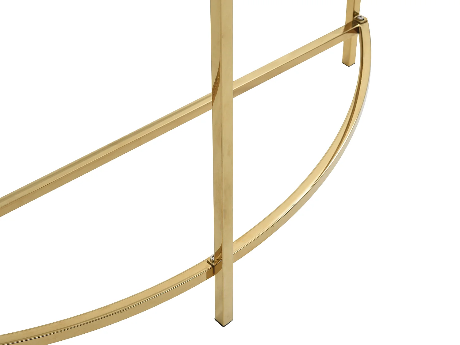 Console en céramique et acier inoxydable - Effet marbre blanc et Doré - CYLIAN de Pascal Morabito