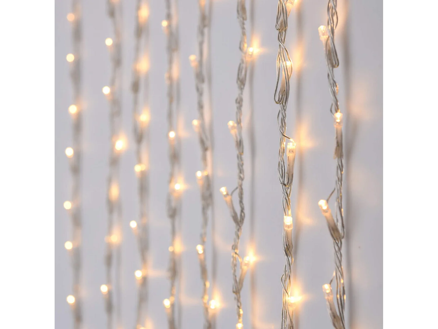 Guirlande Lumineuse Cascade 220 LED Blanc Chaud Déco Noël pour la Maison en Extérieur