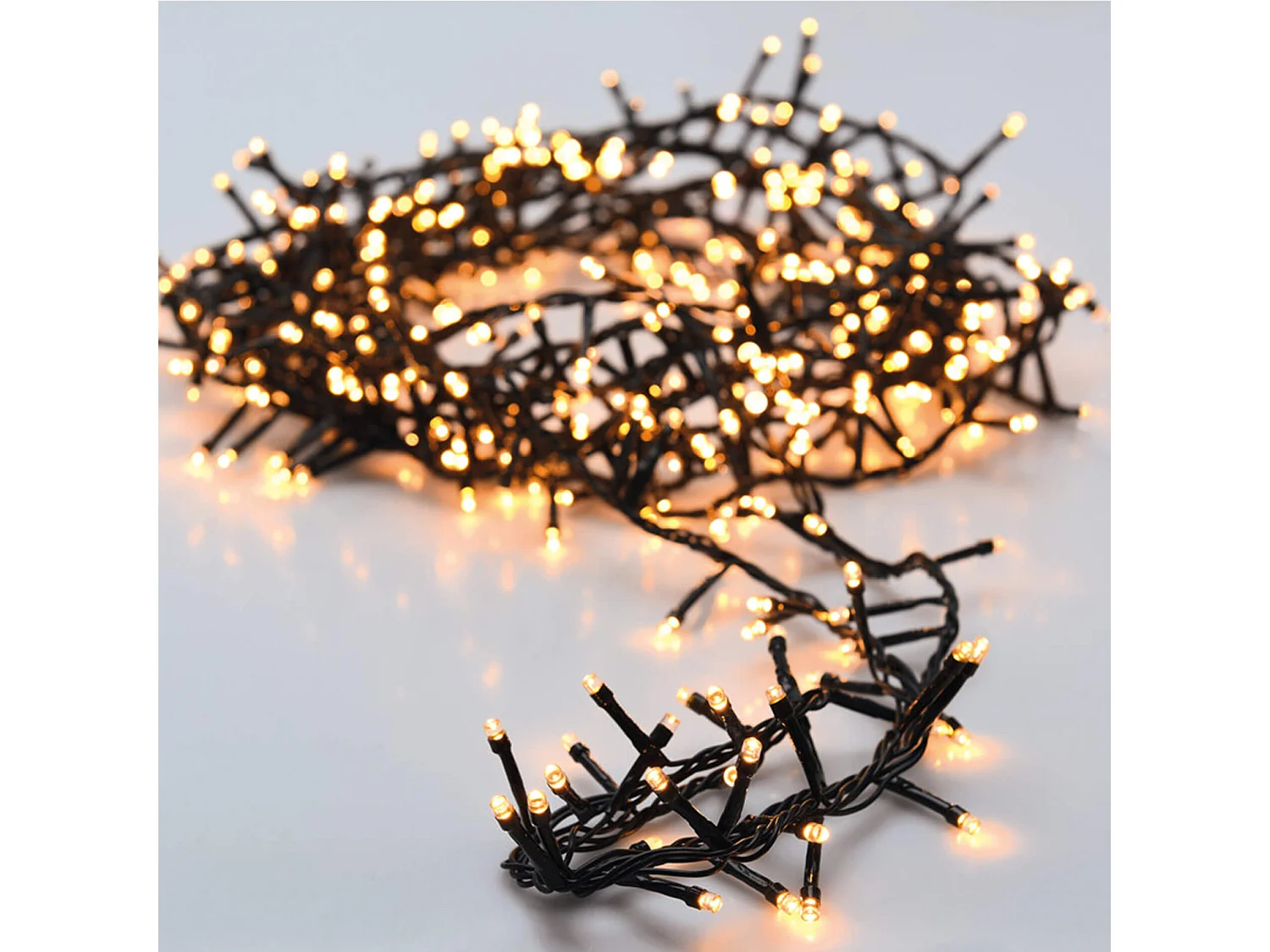 Luces de Árbol de Navidad 20 mt 1000 LED Blanco Cálido con 8 Funciones ...