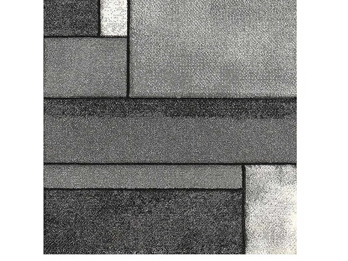 tapis salle de réception 160x230 tissé gris rectangle motif géométrique LYN8 GEOME