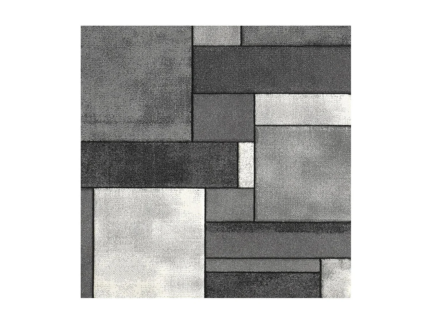 tappeto open space 200x290 intrecciato rettangolo grigio disegno geometrico GEOME