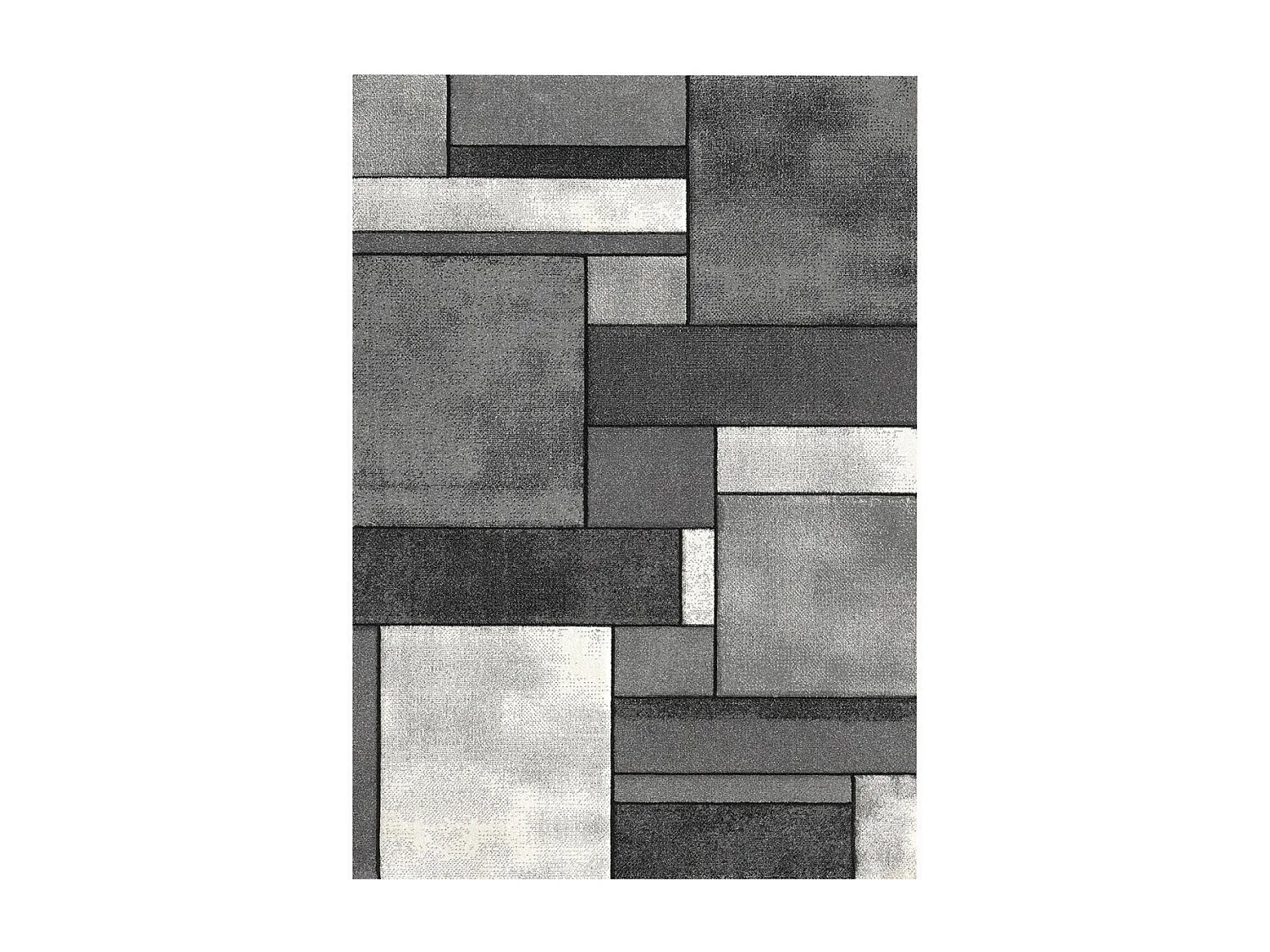 tappeto open space 200x290 intrecciato rettangolo grigio disegno geometrico GEOME