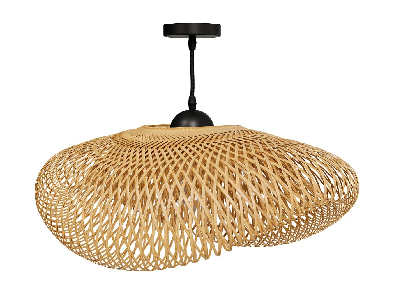 Lámpara colgante de bambú natural D60 cm - Anya