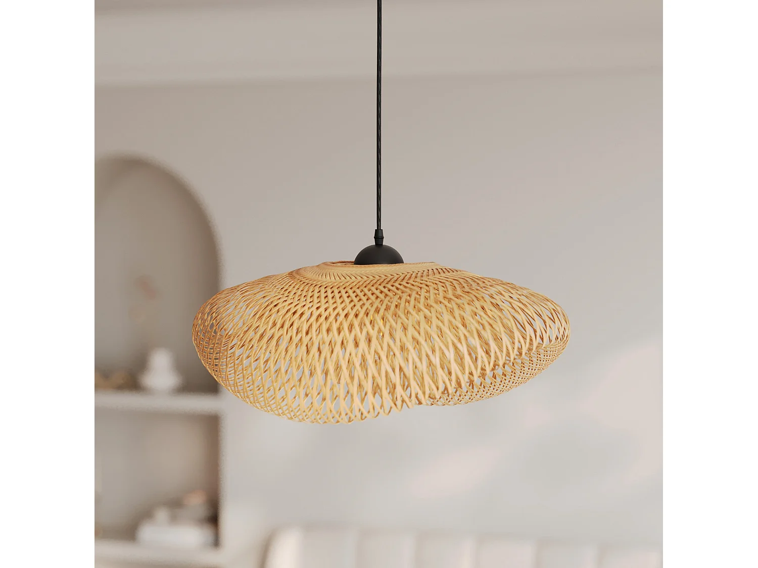 Suspension en bambou naturel D60 cm - Anya