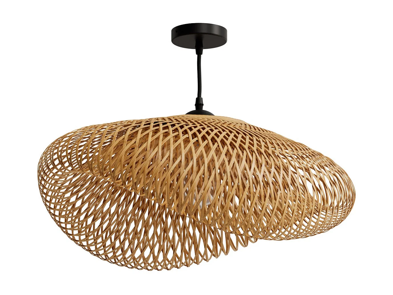 Suspension en bambou naturel D60 cm - Anya