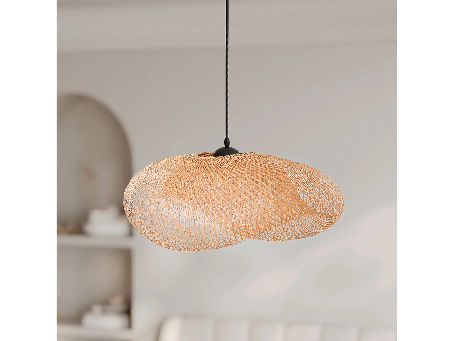 Suspension en bambou naturel D60 cm - Anya