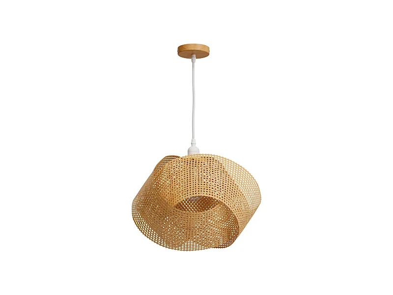 Suspension en bambou naturel et métal D40 cm - Orta