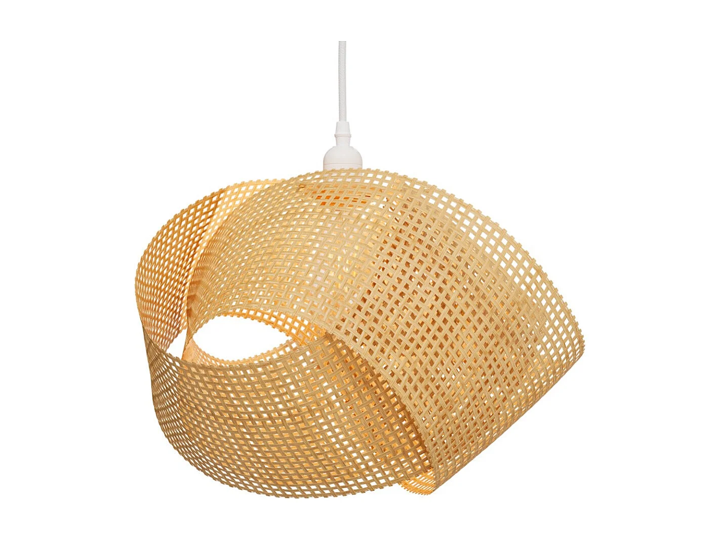 Suspension en bambou naturel et métal D40 cm - Orta