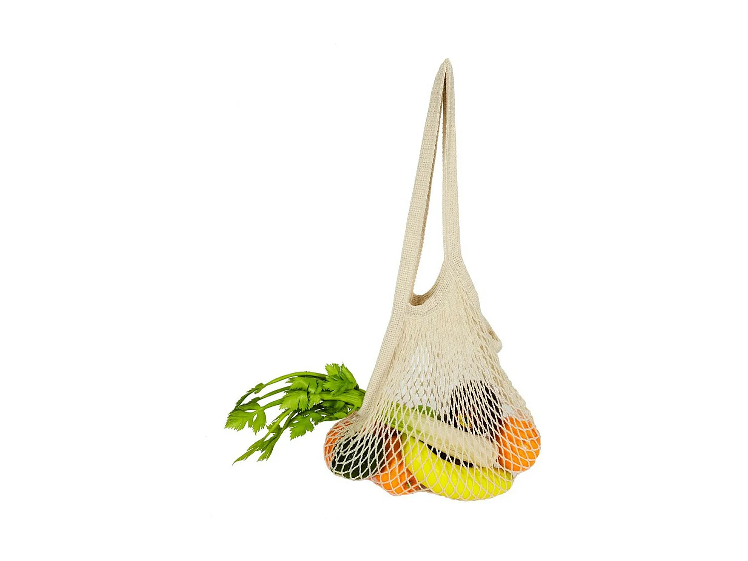 Filet à Provisions en Coton "Green Spirit" 36cm Blanc