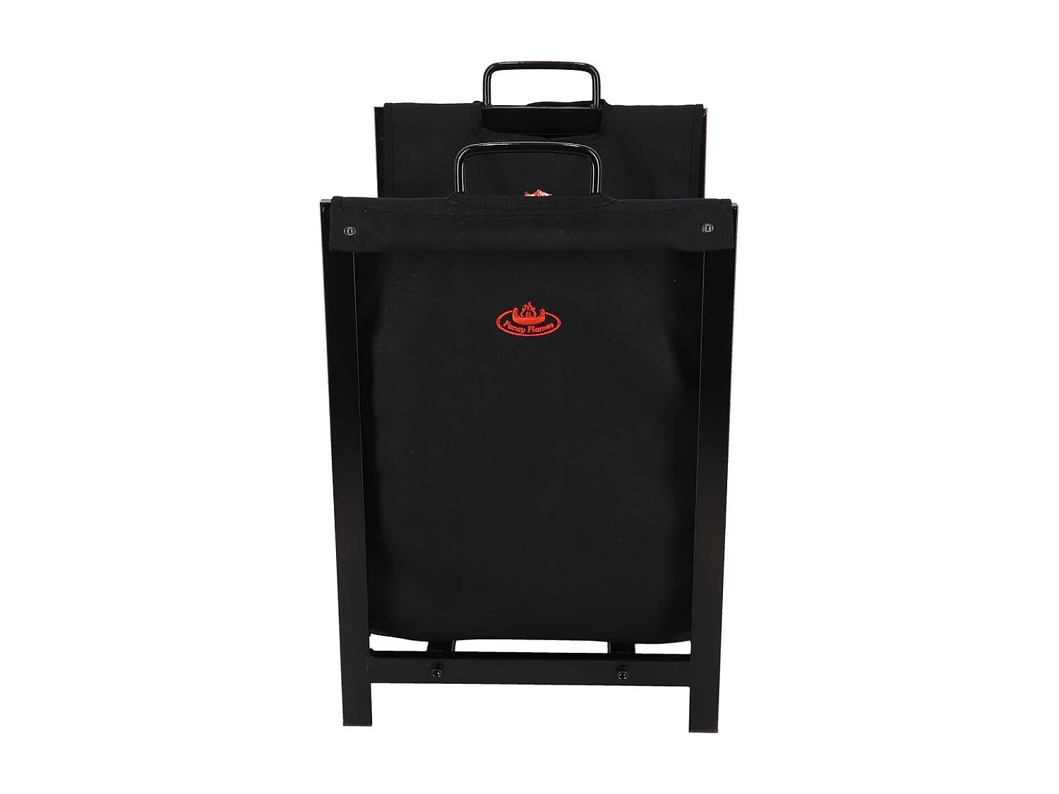 Porte bûches en tissu avec support en métal