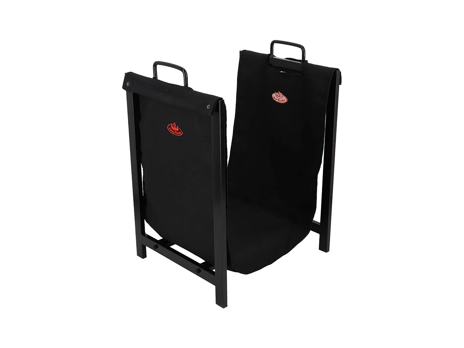 Porte bûches en tissu avec support en métal