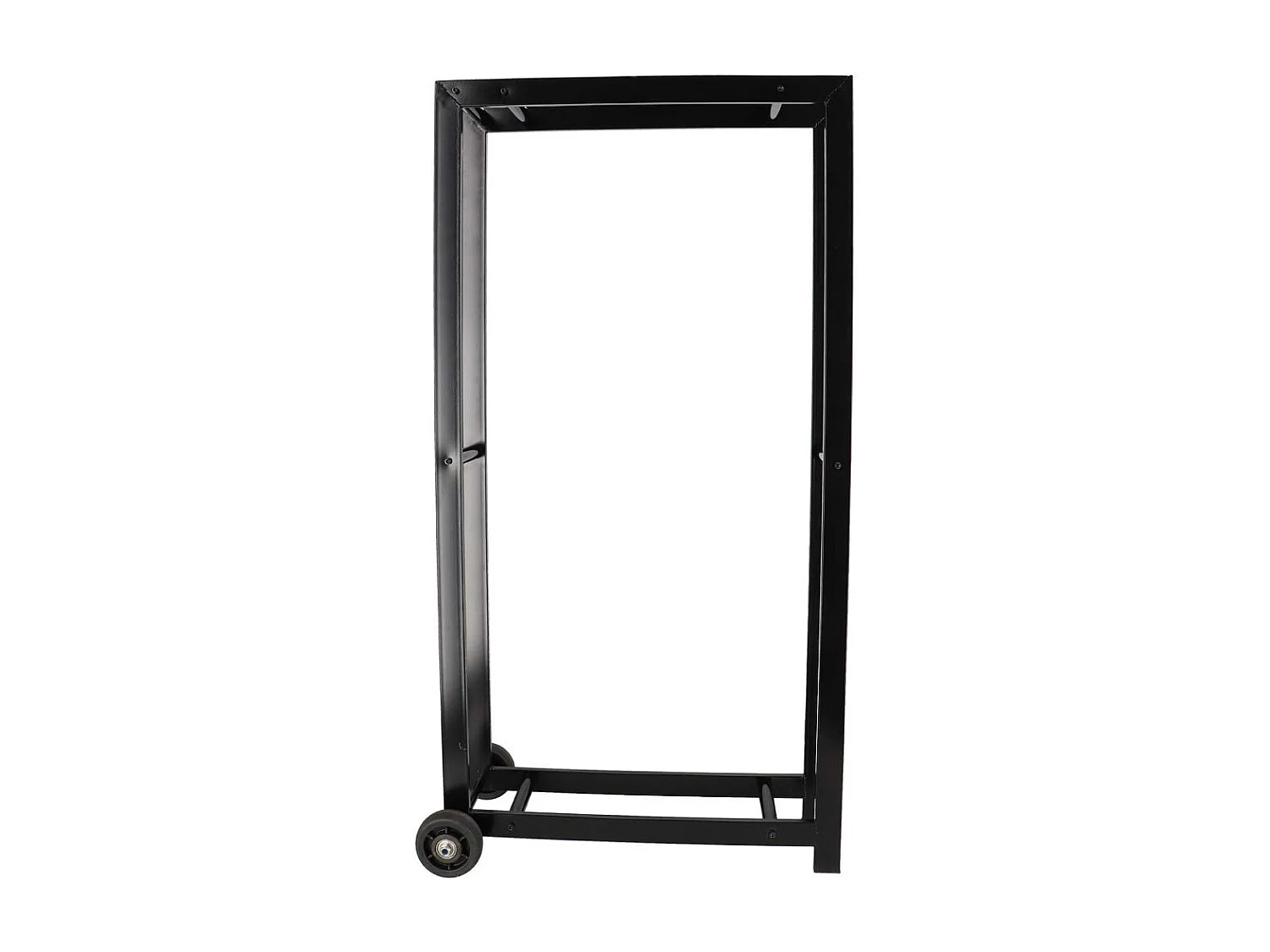 Porte bûches en métal avec 2 roues