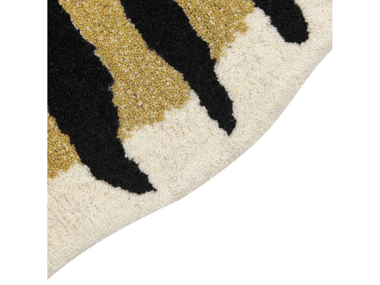 Tapis pour enfants en laine beige 100 x 160 cm tigre SHERE