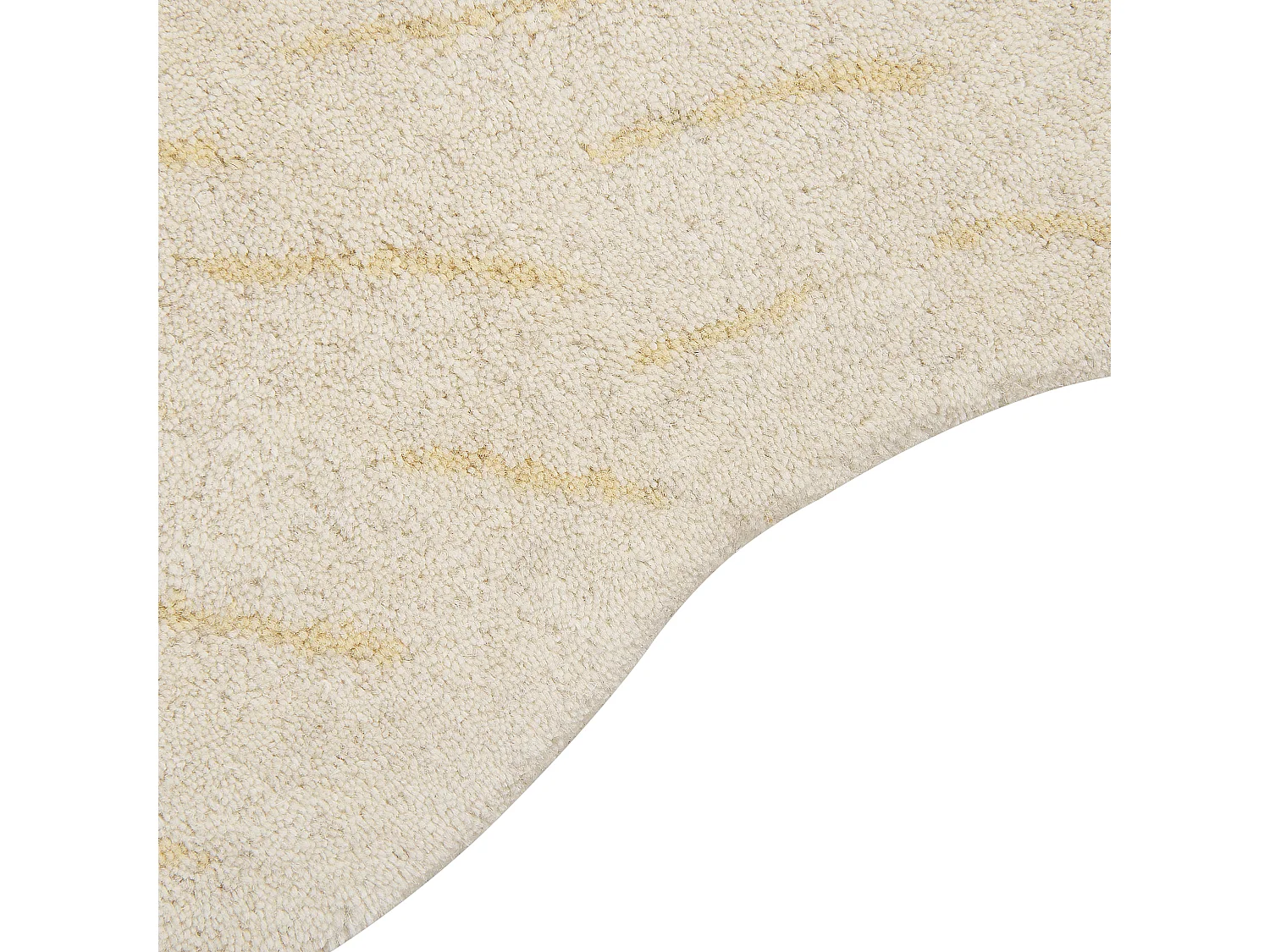 Tappeto per bambini lana bianco 100 x 160 cm IOREK