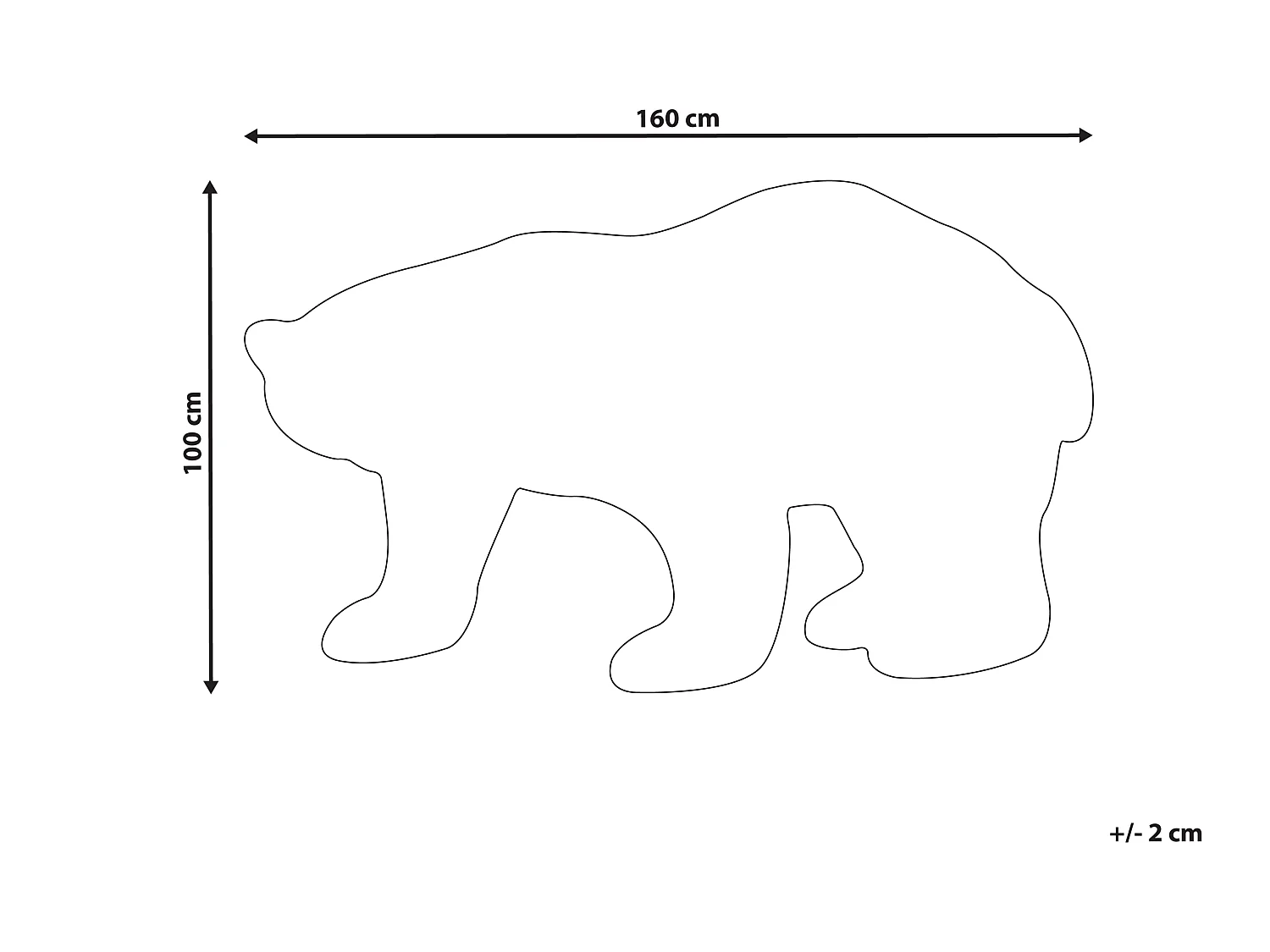 Tappeto per bambini lana bianco 100 x 160 cm IOREK