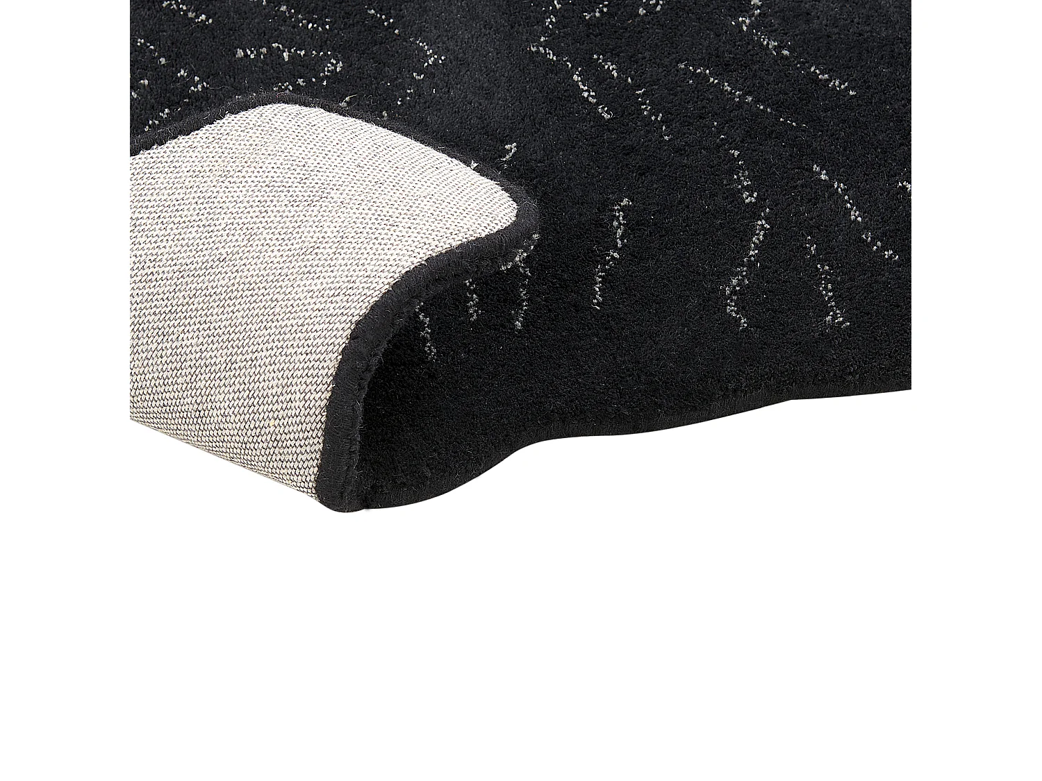 Tapis enfant BAGHEERA Noir 100 x 160 cm Laine