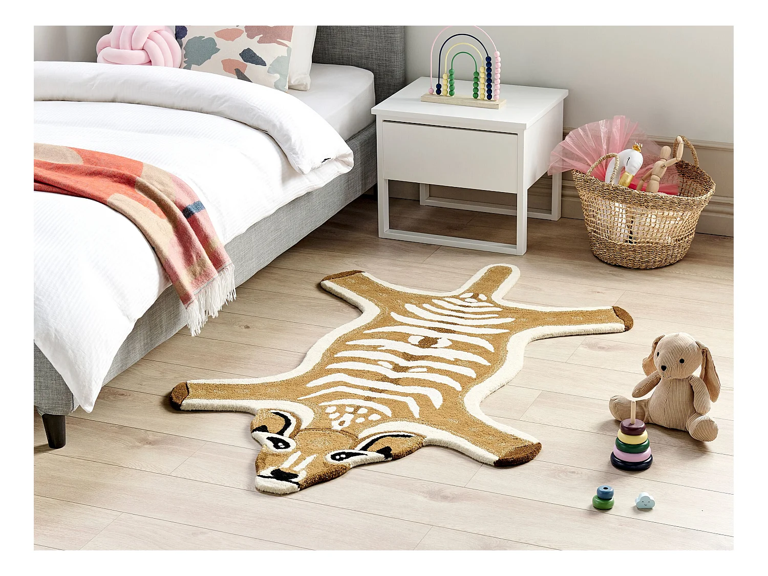 Tapis enfant ZAZA Marron 100 x 160 cm Laine