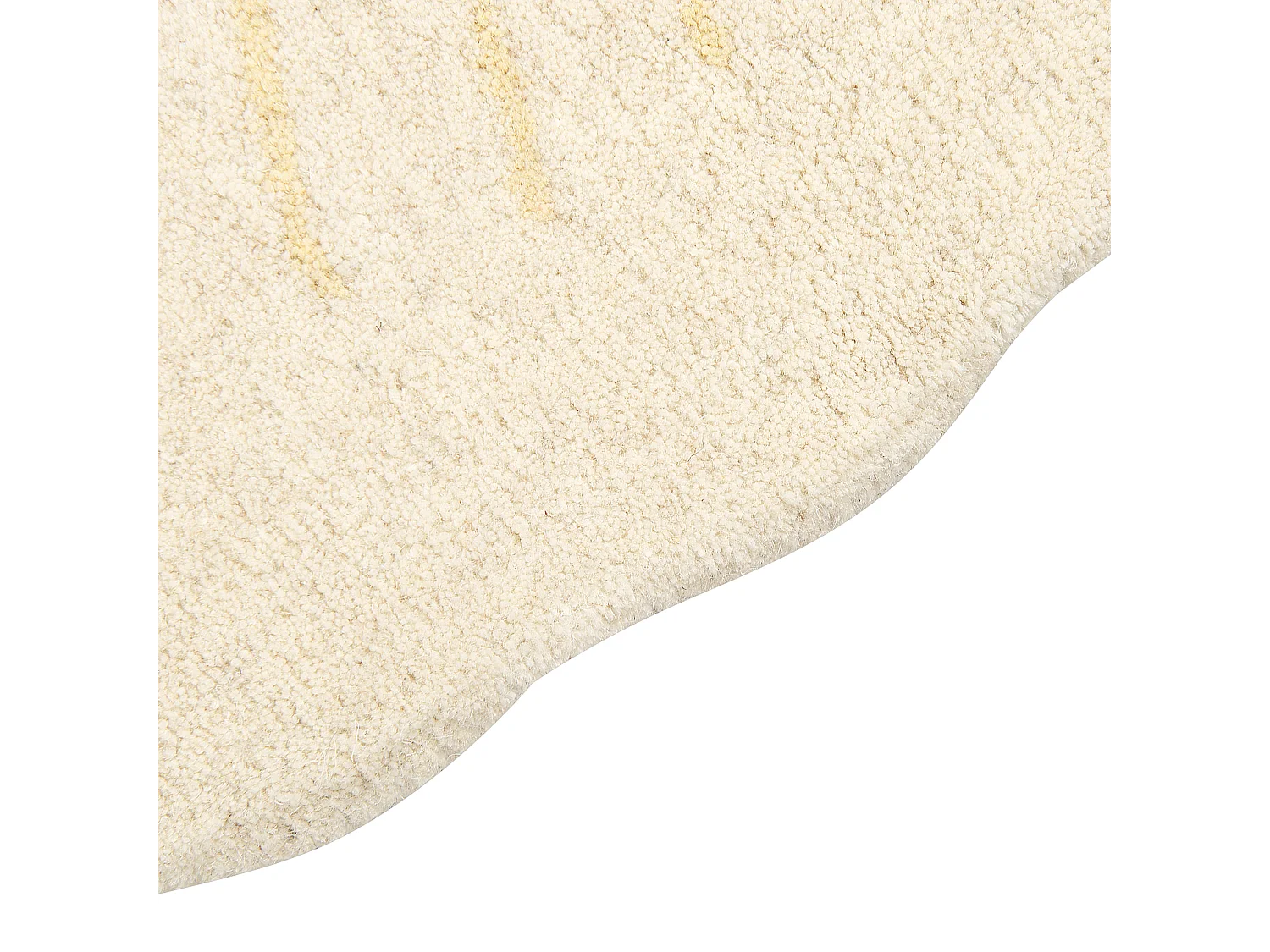 Dywan dziecięcy wełniany niedźwiedź 100 x 160 cm biały TAQQIQ