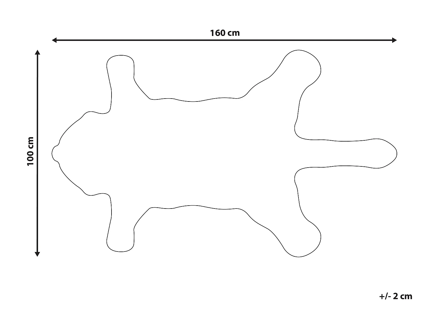 Tapis pour enfants en laine beige 100 x 160 cm lion MUFASA