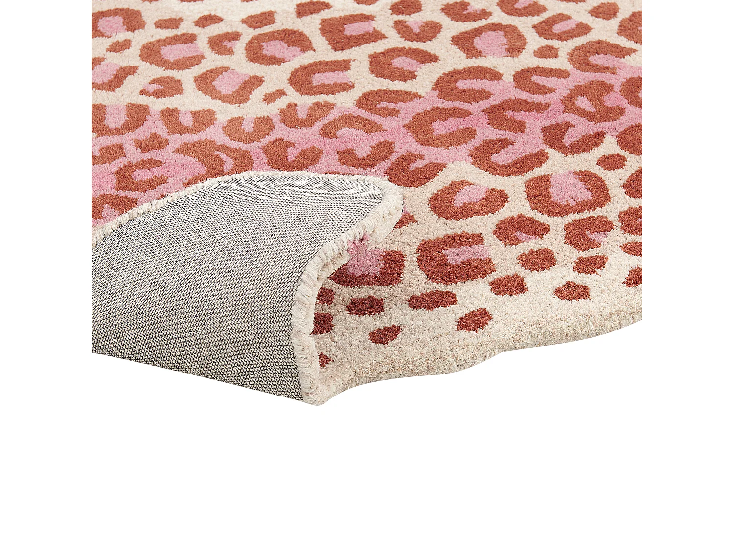 Tappeto per bambini lana rosa 100 x 160 cm CHULUUN