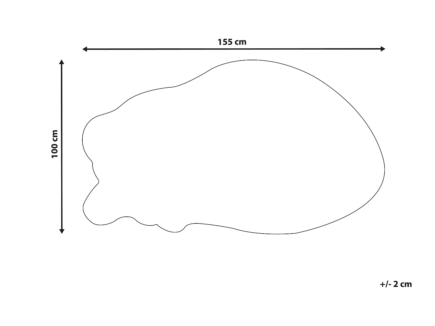 Vloerkleed tijger wol oranje 100 x 155 cm RAJAH