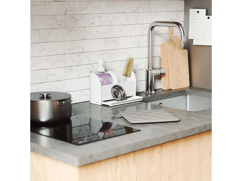 Porte éponge et pompe à savon Sling