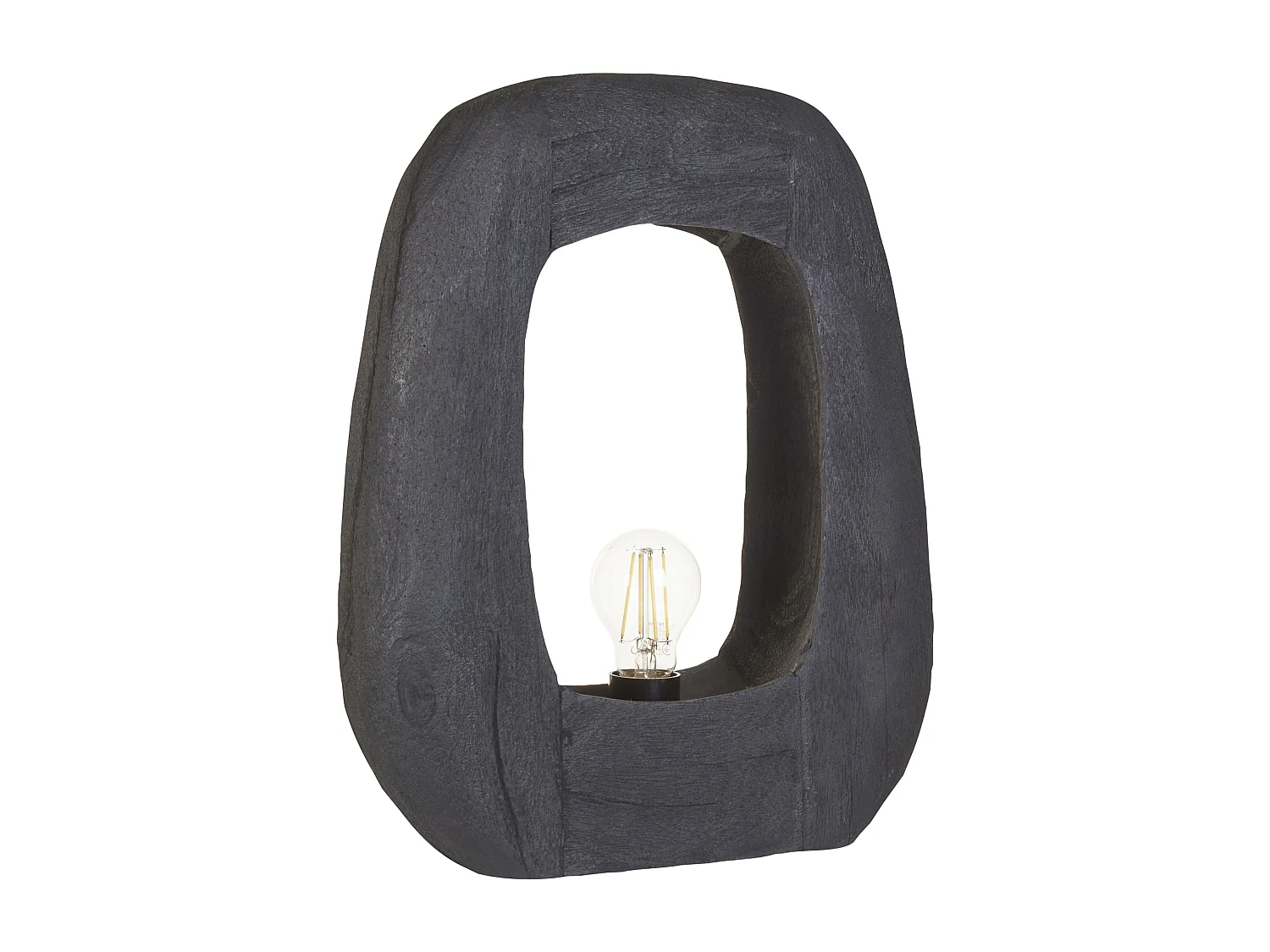 Lampe à poser AJAY Bois de manguier Noir