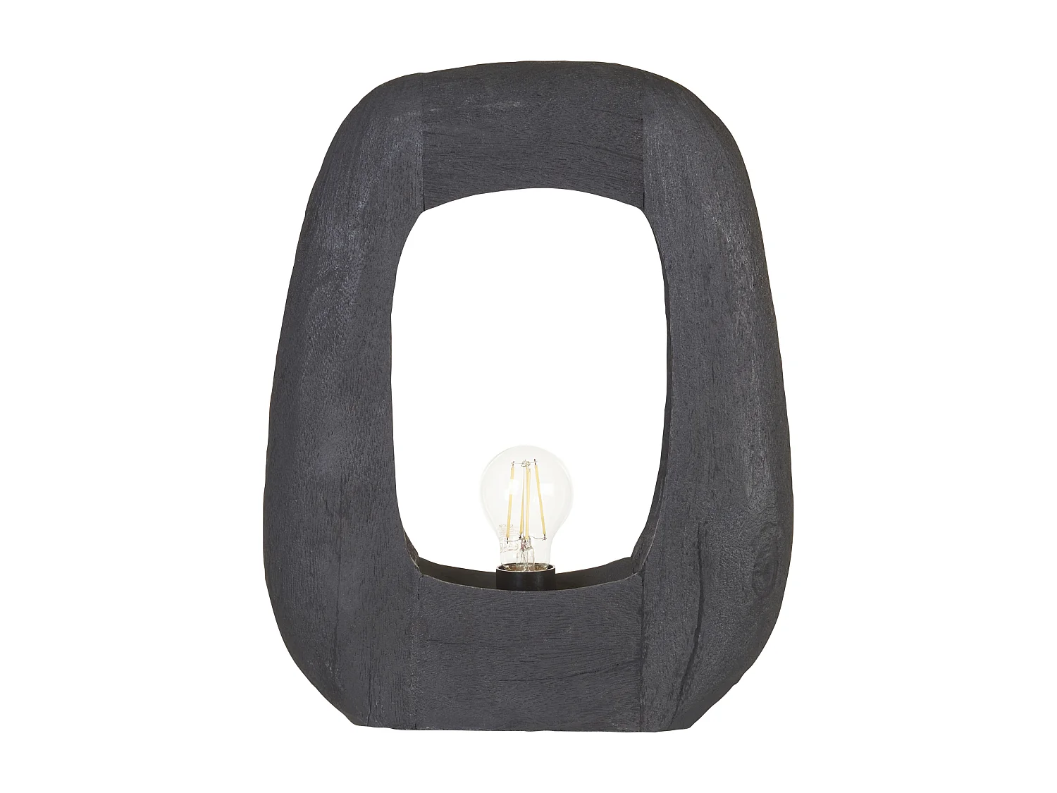 Lampe à poser AJAY Bois de manguier Noir