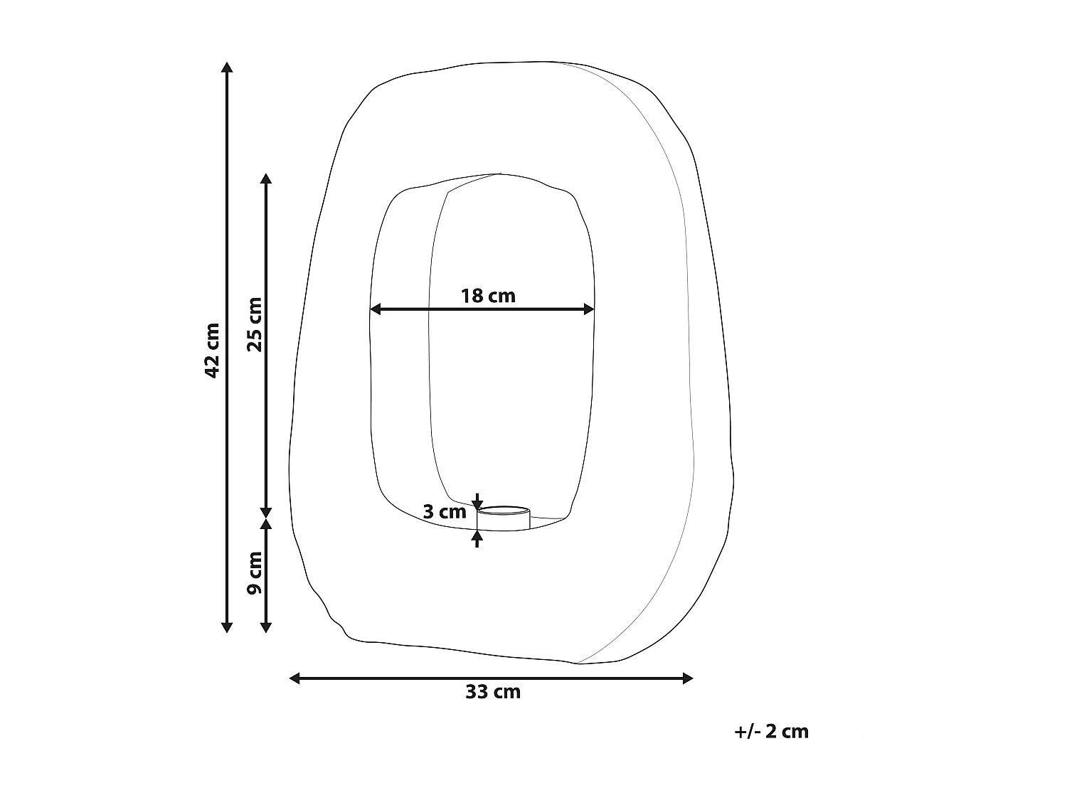 Lampe à poser AJAY Bois de manguier Noir