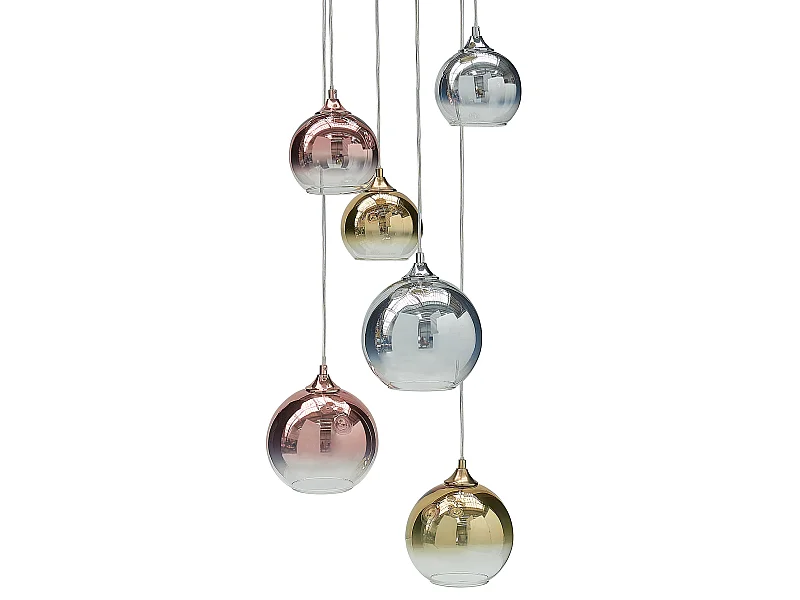 Lampe suspension TOOMA Verre Laiton