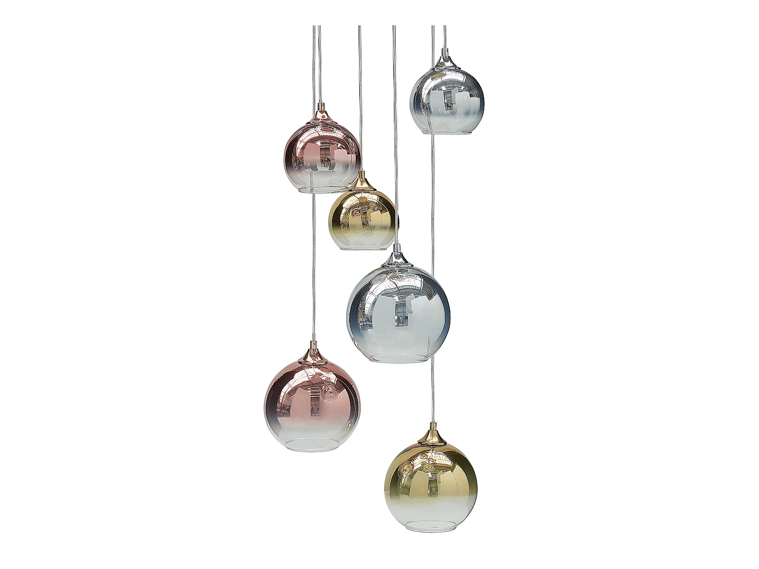Lampadario TOOMA Vetro Ottone