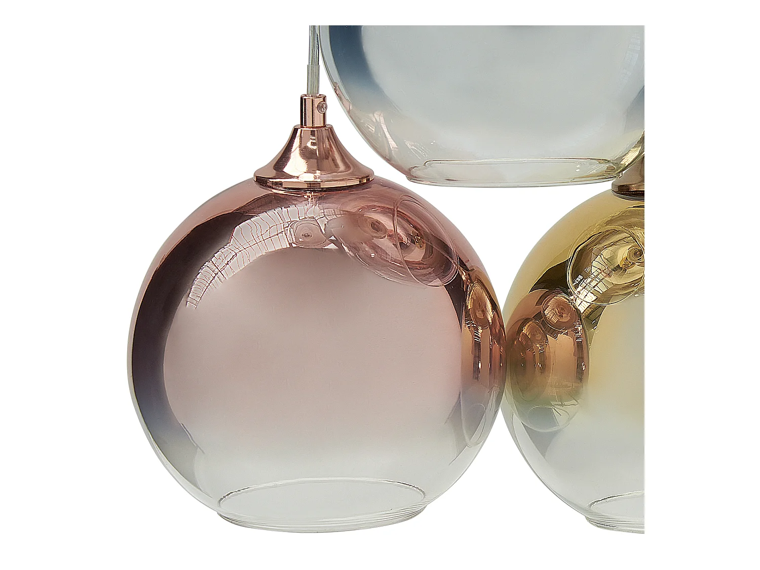 Lampe suspension TOOMA Verre Laiton