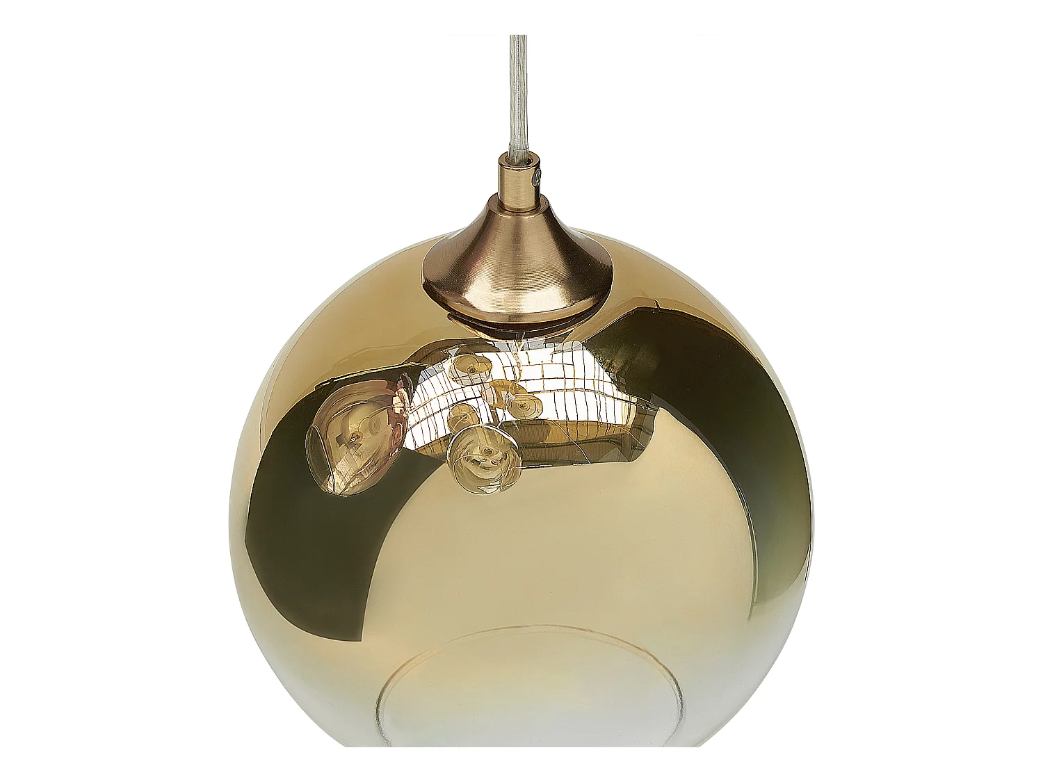 Lampe suspension TOOMA Verre Laiton