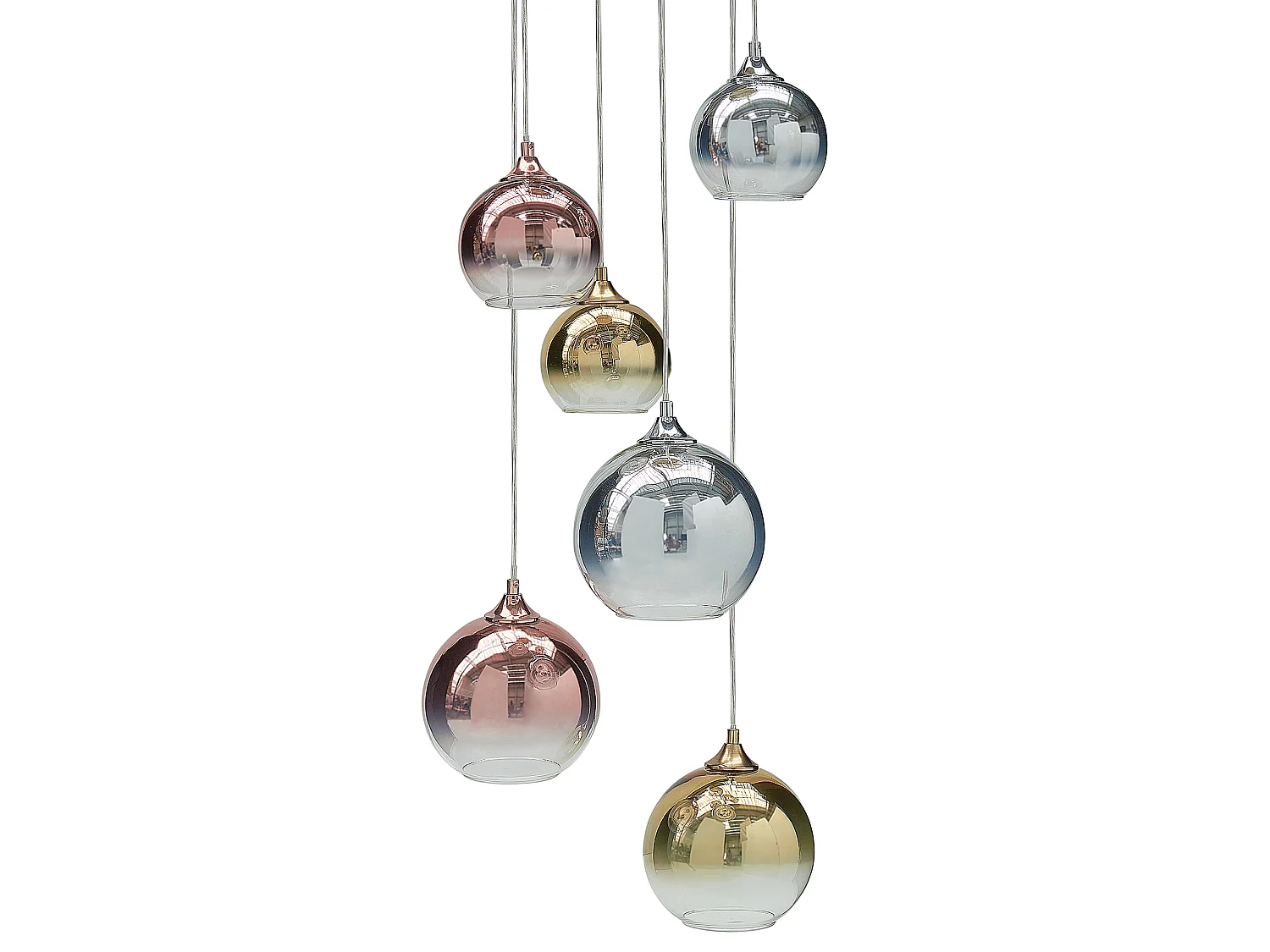 Lampe suspension TOOMA Verre Laiton