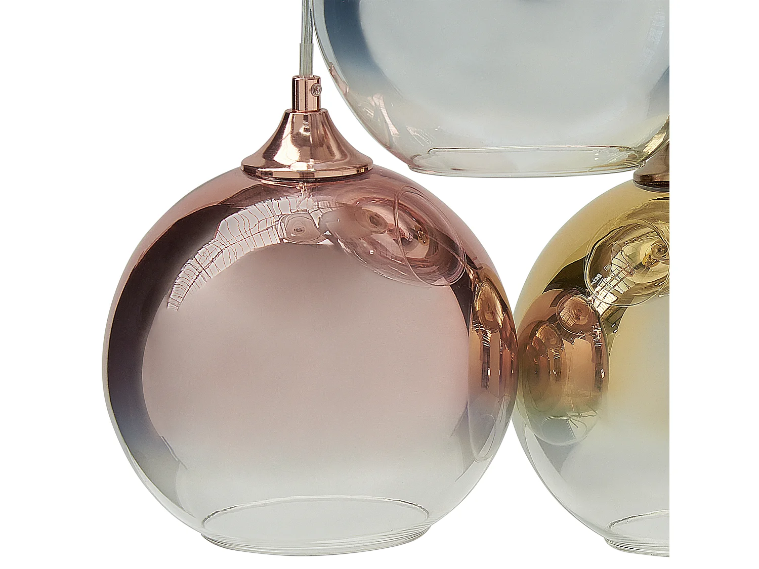 Lampe suspension TOOMA Verre Laiton